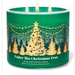 🎅 BBW Under The Christmas Tree 3-Wick Candle NEW